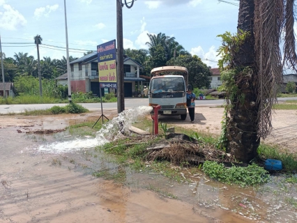 ไฟล์แนบ กปภ.สาขาคลองท่อมดำเนินการเปิดล้างระบายตะกอนในเส้นท่อจ่ายน้ำ (Blow off) ผ่านหัวดับเพลิง