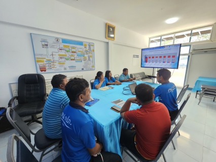 ไฟล์แนบ วันพุธที่ 27 สิงหาคม 2568 กปภ.สาขาเขาชัยสน นำโดย นายณัฐยุทธ โชโต ผจก.กปภ.สาขาเขาชัยสน พร้อมด้วย หัวหน้างาน และพนักงานในสังกัด ได้ร่วมกิจกรรมสนทนายามเช้า (Morning Talk) ครั้งที่ 11/2568 