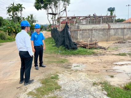 ไฟล์แนบ ผู้ช่วยผู้อำนวยการการประปาส่วนภูมิภาคเขต5(วิชาการ) ลงพื้นที่ติดตามความคืบหน้าโครงการ "'งานวางท่อส่งน้ำและก่อสร้างสถานีจ่ายน้ำ การประปาส่วนภูมิภาคสาขาสายบุรี อำเภอปะนาเระ จังหวัดปัตตานี"