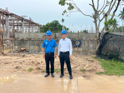 ไฟล์แนบ ผู้ช่วยผู้อำนวยการการประปาส่วนภูมิภาคเขต5(วิชาการ) ลงพื้นที่ติดตามความคืบหน้าโครงการ "'งานวางท่อส่งน้ำและก่อสร้างสถานีจ่ายน้ำ การประปาส่วนภูมิภาคสาขาสายบุรี อำเภอปะนาเระ จังหวัดปัตตานี"