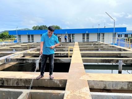 ไฟล์แนบ กปภ.สาขากาญจนบุรี ทำกิจกรรมล้างถังตกตะกอน และกิจกรรม 5ส. โรงกรองน้ำขนาด 600 ลบ.ม./ชม. สถานีผลิตน้ำแม่ข่ายกาญจนบุรี