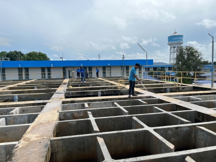 ไฟล์แนบ กปภ.สาขากาญจนบุรี ทำกิจกรรมล้างถังตกตะกอน และกิจกรรม 5ส. โรงกรองน้ำขนาด 600 ลบ.ม./ชม. สถานีผลิตน้ำแม่ข่ายกาญจนบุรี