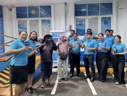 ไฟล์แนบ กปภ.สาขาบางคล้า จัดกิจกรรมโครงการ "น้ำดื่มสะอาด บริการประชาชน" ซึ่งเมื่อวันที่ 10 กันยายน  2568