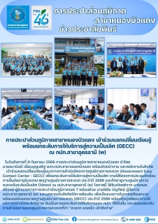 ไฟล์แนบ การประปาส่วนภูมิภาคสาขาหนองบัวแดง เข้าร่วมแลกเปลี่ยนเรียนรู้ พร้อมยกระดับการให้บริการสู่ความเป็นเลิศ (GECC) ณ กปภ.สาขาอุดรธานี (พ)