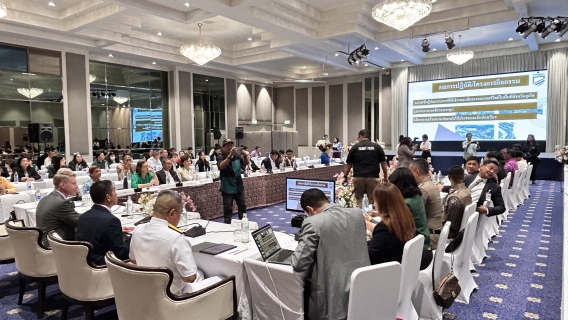 ไฟล์แนบ กปภ.สาขาภูเก็ต เข้าร่วมสัมมนา "จากวิสัยทัศน์สู่การปฏิบัติ : พิมพ์เขียวการบูรณาการความร่วมมือภาคต่างประเทศ ภาครัฐ และภาคเอกชนจังหวัดภูเก็ต"