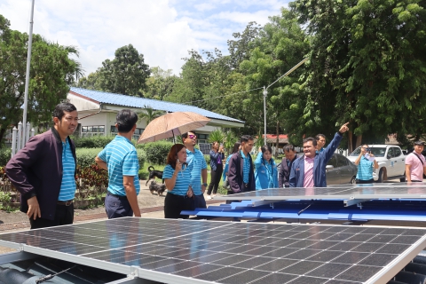 ไฟล์แนบ กปภ.สาขามหาสารคาม จัดกิจกรรมศึกษาดูงานด้านการอนุรักษ์พลังงานและการใช้พลังงานทดแทน ณ ศูนย์บริการวิชาการที่ 3 (จังหวัดมหาสารคาม) ตำบลท่าสองคอน อำเภอเมือง จังหวัดมหาสารคาม
