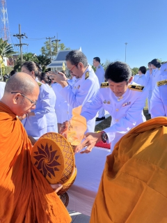 ไฟล์แนบ กปภ.สาขานราธิวาส ร่วมพิธีเจริญพระพุทธมนต์และทำบุญตักบาตรถวายพระราชกุศล และร่วมวางพุ่มดอกไม้ถวายราชสักการะ เฉลิมพระเกียรติ เนื่องในโอกาสวันคล้ายวันพระบรมราชสมภพครบ 100 ปี พระบาทสมเด็จพระปรเมนทรมหาอานันทมหิดล พระอัฐมรามาธิบดินทร 20 กันยายน 2568