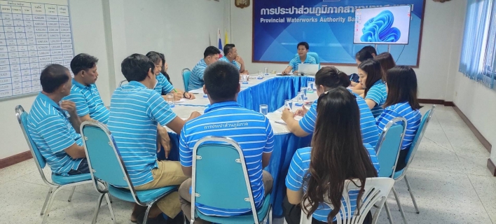 ไฟล์แนบ กปภ.สาขาบางสะพาน พร้อมด้วยหัวหน้างานและพนักงานในสังกัด ร่วมจัดกิจกรรมสนทนายามเช้า (Morning Talk) ครั้งที่ 1/2568 ประจำเดือนตุลาคม 2567