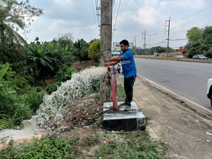 ไฟล์แนบ กปภ.สาขาคลองท่อม นำทีมลงพื้นที่ ตำบลคลองพน อำเภอคลองท่อม จังหวัดกระบี่ ดำเนินการเปิดล้างระบายตะกอนในเส้นท่อจ่ายน้ำ (Blow off) ผ่านหัวดับเพลิง
