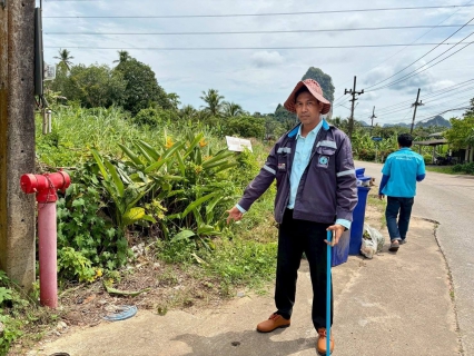 ไฟล์แนบ การประปาส่วนภูมิภาคสาขาอ่าวลึก ลงพื้นที่ออกสำรวจค้นหาท่อแตก  รั่ว ในพื้นที่ อ.อ่าวลึก จ.กระบี่