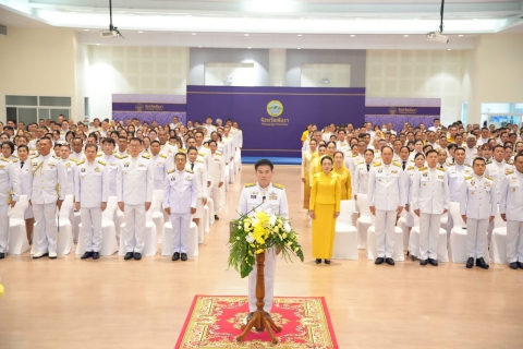 ไฟล์แนบ กปภ.สาขาพังงา เข้าร่วมพิธีทำบุญตักบาตรและพิธีวางพวงมาลา ถวายเป็นพระราชกุศล เนื่องในวันนวมินทรมหาราช 13 ตุลาคม 2568