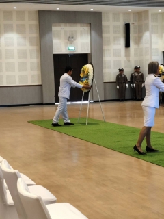 ไฟล์แนบ กปภ.สาขาพังงา เข้าร่วมพิธีทำบุญตักบาตรและพิธีวางพวงมาลา ถวายเป็นพระราชกุศล เนื่องในวันนวมินทรมหาราช 13 ตุลาคม 2568