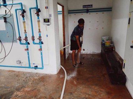 ไฟล์แนบ  การประปาส่วนภูมิภาคสาขาตราด ดำเนินการล้างถังตกตะกอน  ณ  โรงกรองน้ำบ่อไร่