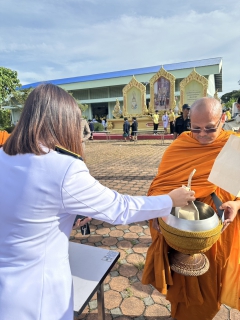 ไฟล์แนบ กปภ.สาขาบางสะพาน  เข้าร่วมพิธีทำบุญตักบาตรและพิธีวางพวงมาลา ถวายเป็นพระราชกุศล เนื่องในวันนวมินทรมหาราช 13 ตุลาคม 2568