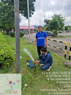 ไฟล์แนบ กปภ.สาขาภูเก็ต นำทีมลงพื้นที่ บริเวณทางหน้าโลตัส สาขาถลาง ต.เทพกระษัตรี อ.ถลาง จ.ภูเก็ต ดำเนินการตรวจวัดแรงดัน
