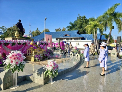 ไฟล์แนบ กปภ.สาขาแม่สอด เข้าร่วมพิธีวางพวงมาลาถวายราชสักการะ เนื่องในวันปิยมหาราช ประจำปี 2568
