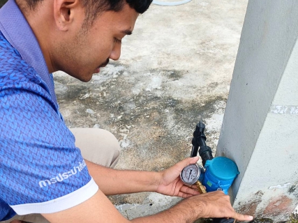 ไฟล์แนบ กปภ.สาขาระนอง ลงพื้นที่ตรวจวัดแรงดันน้ำ ตามโครงการ ผู้ใช้น้ำมั่นใจ กปภ.เช็คชัวร์