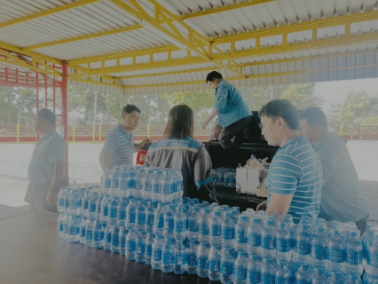 ไฟล์แนบ กปภ.สาขาวัฒนานคร สนับสนุนน้ำดื่มบรรจุขวดตราสัญลักษณ์ กปภ. ให้แก่ ศาลเจ้าปึงเถ่ากงม่าวัฒนานคร เพื่อสนับสนุนในการจัดงานเทศกาลกินเจ ประจำปี 2568