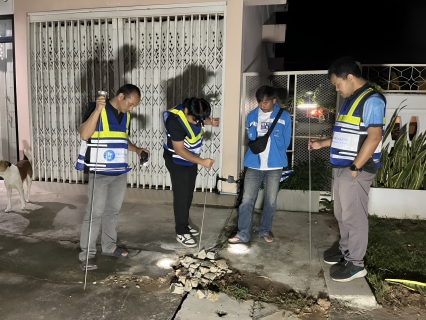 ไฟล์แนบ การประปาส่วนภูมิภาคสาขาเมืองพลทำการออกสำรวจหาท่อแตก-รั่ว โดยวิธีการเดินสำรวจ(Passive control) ในพื้นที่ MM02- สำนักงานประปา ต.เมืองพล อ.พล จ.ขอนแก่น