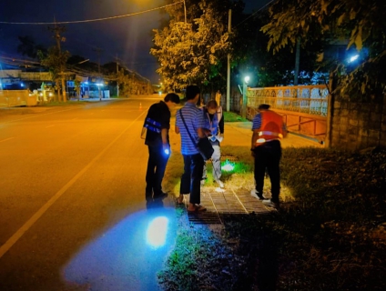 ไฟล์แนบ การประปาส่วนภูมิภาคสาขาบ้านไผ่ ทำการออกสำรวจหาท่อแตก - รั่ว โดยวิธีการ Passive Control 