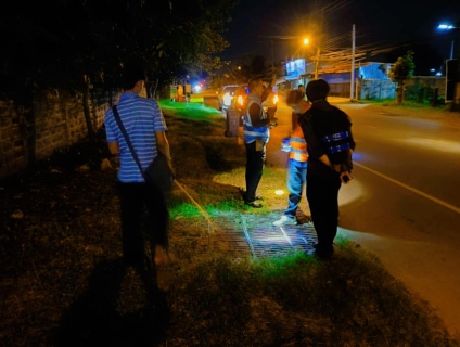 ไฟล์แนบ การประปาส่วนภูมิภาคสาขาบ้านไผ่ ทำการออกสำรวจหาท่อแตก - รั่ว โดยวิธีการ Passive Control 