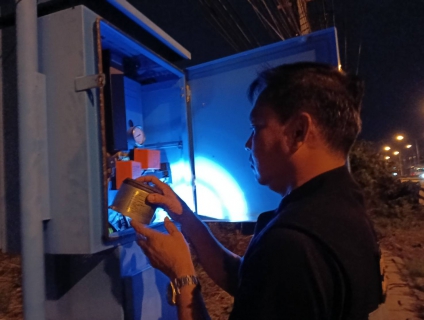 ไฟล์แนบ กปภ.สาขาท่ามะกาลงพื้นที่ ทำ Step Test ค้นหาท่อแตกรั่ว