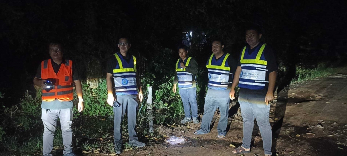 ไฟล์แนบ การประปาส่วนภูมิภาคสาขามหาสารคาม ทำการออกสำรวจหาท่อแตก-รั่ว โดยวิธีการ Passive Control (DMA11)