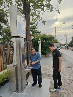 ไฟล์แนบ กปภ.สาขาสมุทรสาคร (พ) ลงพื้นที่เตรียมความพร้อมพิธีเปิดโครงการ  แท่นน้ำประปาดื่มได้ 