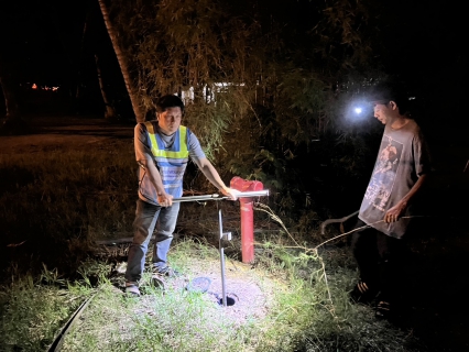 ไฟล์แนบ กปภ.สาขาบางสะพาน ดำเนินการทำ Step Test สำรวจหาท่อแตกรั่ว พื้นที่ MM02 สถานีจ่ายน้ำช้างแรก