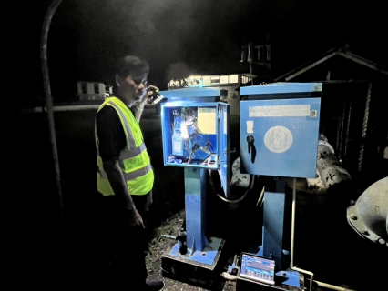 ไฟล์แนบ กปภ.สาขาบางสะพาน ดำเนินการทำ Step Test สำรวจหาท่อแตกรั่ว พื้นที่ MM02 สถานีจ่ายน้ำช้างแรก