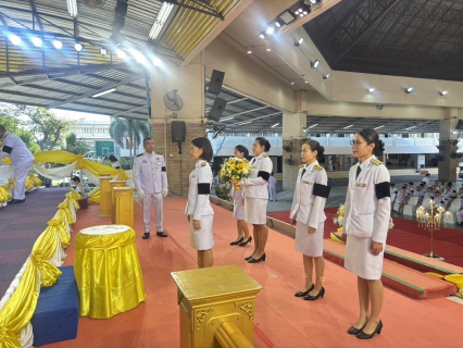 ไฟล์แนบ กปภ.เขต 1 เข้าร่วมพิธีวางพานพุ่มดอกไม้สดถวายราชสักการะ เนื่องในวันพระบิดาแห่งฝนหลวง ประจำปี 2568