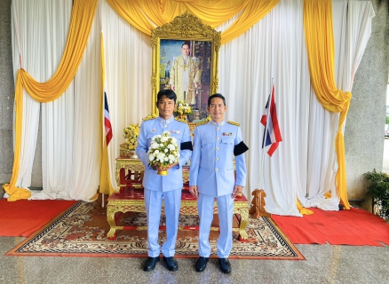 ไฟล์แนบ การประปาส่วนภูมิภาคสาขากระบี่ ร่วมพิธีวางพานพุ่มดอกไม้สดถวายราชสักการะ พระบาทสมเด็จพระบรมชนกาธิเบศร มหาภูมิพลอดุลยเดชมหาราช บรมนาถบพิตร เนื่องในวันพระบิดาแห่งฝนหลวง ประจำปี 2568