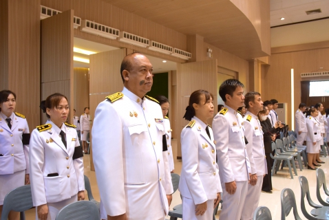 ไฟล์แนบ กปภ.สาขาระยอง ร่วมพิธีวางพานพุ่มดอกไม้สดถวายราชสักการะ เนื่องในวันพระบิดาแห่งฝนหลวง ประจำปี 2568