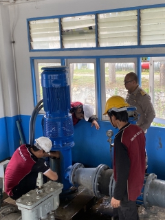 ไฟล์แนบ กปภ.สาขากาญจนบุรี ทำกิจกรรมบำรุงรักษา, ตรวจสอบเครื่องจักรและอุปกรณ์ทั้งระบบผลิต เพื่อเตรียมความพร้อมใช้งานตลอดเวลา