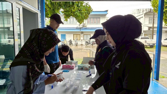 ไฟล์แนบ การประปาส่วนภูมิภาคสาขาสุไหงโก-ลก ผ่านการตรวจสารเสพติด 100% ขับเคลื่อนนโยบาย ผอ.รมน.ภาค 4 "ภาครัฐจริงใจ ข้าราชการไร้ยาเสพติด