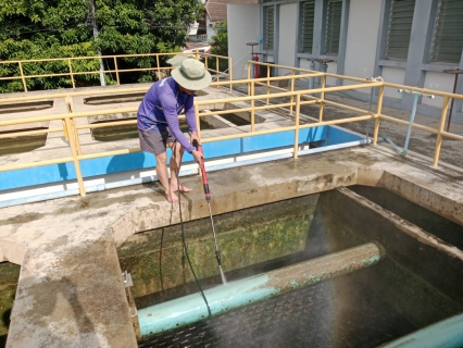 ไฟล์แนบ กปภ.สาขากาญจนบุรี ทำกิจกรรมล้างถังตกตะกอน โรงกรองน้ำขนาด 400 ลบ.ม./ชม. สถานีผลิตน้ำแม่ข่ายกาญจนบุรี