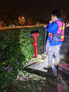 ไฟล์แนบ กปภ.สาขาท่ามะกาลงพื้นที่ ทำ Step Test ค้นหาท่อแตกรั่ว