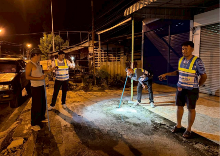 ไฟล์แนบ กปภ.สาขาเวียงสระ ลงพื้นที่หาท่อรั่ว DMA MM-05-05 (7-11) อ.บ้านนาสาร จ.สุราษฎร์ธานี 