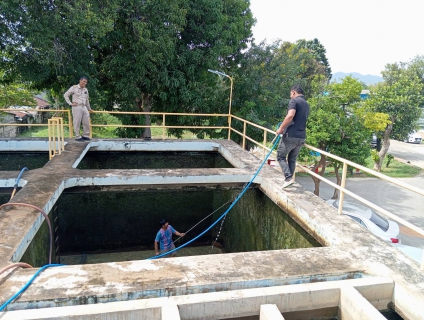 ไฟล์แนบ กปภ.สาขากาญจนบุรี ทำกิจกรรมล้างถังตกตะกอน โรงกรองน้ำขนาด 160 ลบ.ม./ชม. สถานีผลิตน้ำแม่ข่ายกาญจนบุรี