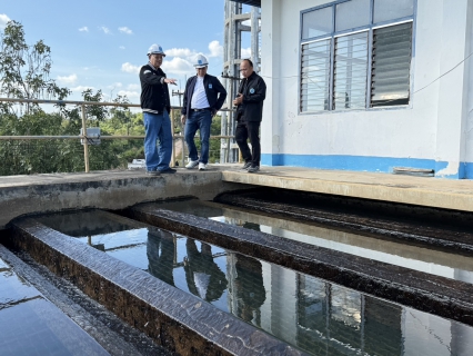 ไฟล์แนบ กปภ.ข.7 สัญจร ลงพื้นที่ตรวจเยี่ยมสถานีผลิตน้ำทรายขาว  กปภ.สาขาวังสะพุง จ.เลย