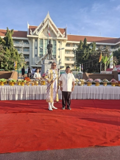 ไฟล์แนบ กปภ.สาขาขอนแก่น(พ)  ร่วมพิธีบวงสรวงสิ่งศักดิ์สิทธิ์งานเทศกาลไหมนานาชาติ ประเพณีผูกเสี่ยวเเละงานกาชาดจังหวัดขอนแก่น ประจำปี 2568 (จุดที่ 3) 