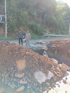 ไฟล์แนบ กปภ.สาขากาญจนบุรี ทำกิจกรรมตรวจสอบท่อแตกรั่วในระบบผลิต สถานีจ่ายน้ำเขาหัวล้าน