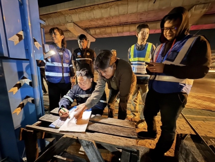 ไฟล์แนบ กปภ.สาขาสมุทรสาคร (พ) ลงพื้นที่ดำเนินการ Step Test ค้นหาท่อแตกท่อรั่ว บริเวณ DMA-32 เคหะท่าจีน