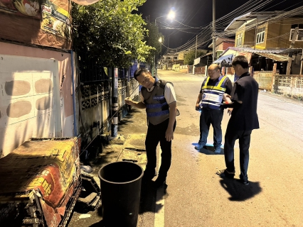 ไฟล์แนบ การประปาส่วนภูมิภาคสาขาน้ำพองทำการออกสำรวจหาท่อแตก-รั่ว (Passive Leak control) ในพื้นที่ DMA05 (หินกอง)