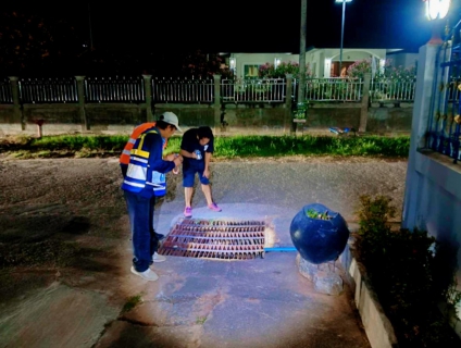 ไฟล์แนบ การประปาส่วนภูมิภาคสาขาบ้านไผ่ ทำการออกสำรวจหาท่อแตกรั่ว โดยวิธี Passive Control 