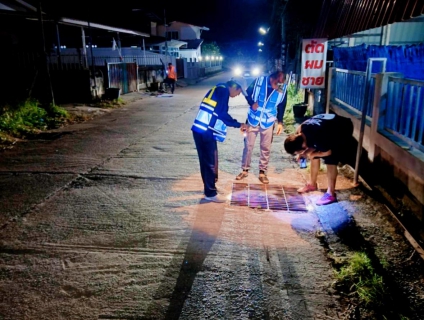 ไฟล์แนบ การประปาส่วนภูมิภาคสาขาบ้านไผ่ ทำการออกสำรวจหาท่อแตกรั่ว โดยวิธี Passive Control 