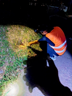 ไฟล์แนบ การประปาส่วนภูมิภาคสาขาบ้านไผ่ ทำการออกสำรวจหาท่อแตกรั่ว โดยวิธี Passive Control 