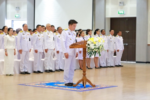 ไฟล์แนบ การประปาส่วนภูมิภาคสาขาพังงา ร่วมพิธีเจริญพระพุทธมนต์ทำบุญตักบาตรและร่วมวางพานพุ่มดอกไม้สดถวายราชสักการะ