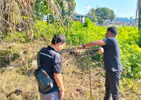 ไฟล์แนบ กปภ.สาขาเวียงสระ ลงพื้นที่หาท่อรั่ว DMA 01-03 ธนาคารกรุงเทพ อ.เวียงสระ จ.สุราษฎร์ธานี