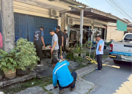 ไฟล์แนบ กปภ.สาขาเวียงสระ ลงพื้นที่หาท่อรั่ว DMA 01-03 ธนาคารกรุงเทพ อ.เวียงสระ จ.สุราษฎร์ธานี